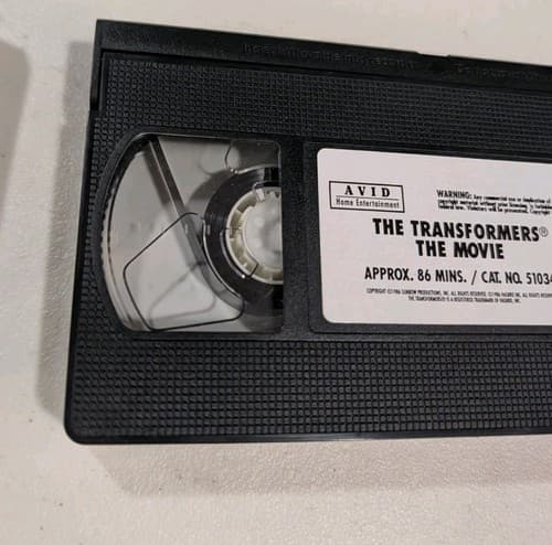 TRANSFORMERS THE MOVIE VHS F.H.E. VIDEO PETER CULLEN LEONARD MIMOY 80'S ANIME — photo 8