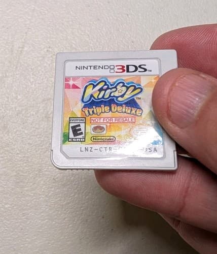 Kirby Triple Deluxe NFR Kiosk Demo Nintendo 3DS Cartridge Tested — photo 3