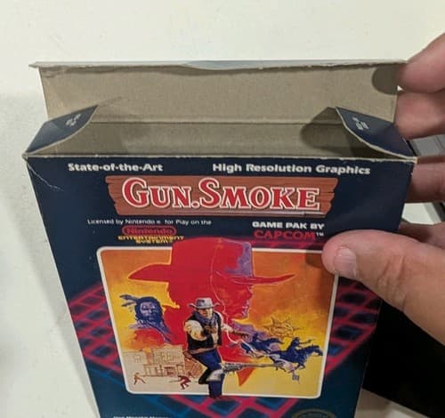 Gun.Smoke Nintendo NES Complete In Box Capcom Authentic Vintage — photo 7