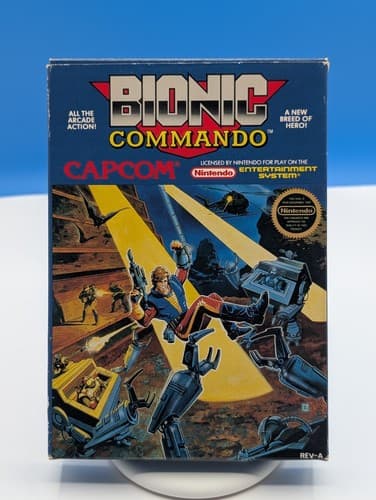 Bionic Commando (Nintendo NES, 1988) Complete CIB Tested Authentic — photo 2
