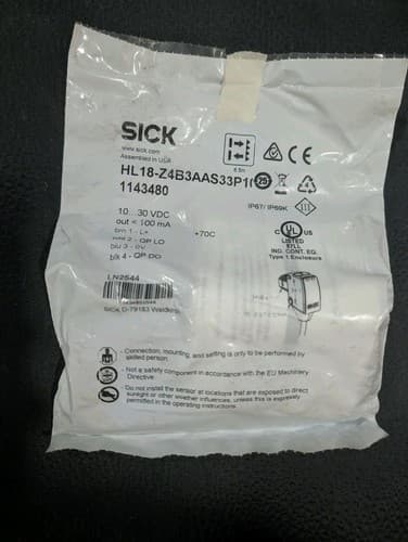 Sick hl18-z4b3aas33p1 Photoelectric Sensor Brand New — photo 2