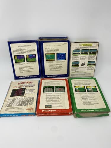 Mattel Intellivision Game Lot of 6 Games Donkey Kong Frogger Star Strike Etc — photo 2