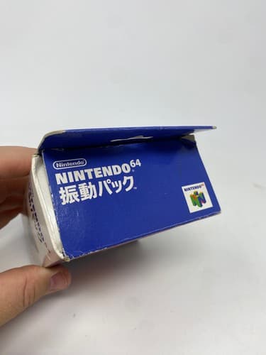 Official Nintendo 64 Rumble Pak Pack *NUS-013* OEM Japan w/box and battery cover — photo 6