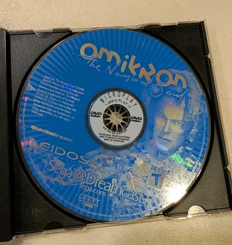 Omikron: The Nomad Soul (Sega Dreamcast, 2000) Disk + Manual — photo 4