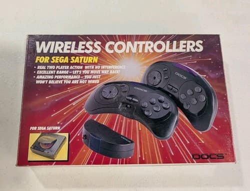 Docs Wireless Controllers Sega Saturn Complete Vintage Rare