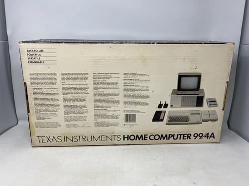 NEW Vtg Texas Instruments TI-99/4A Home Computer BAGGED IN ORIGINAL BOX ** NOS — photo 5