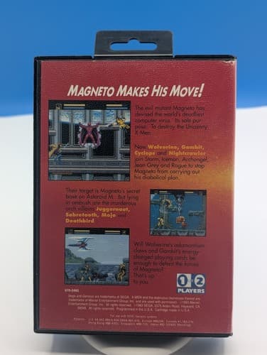 X-Men (Sega Genesis, 1993) - Complete In Box & Tested No Poster — photo 2