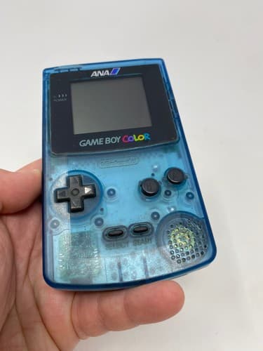 Nintendo GAME BOY COLOR ANA Limited Edition Skelton Blue Console CGB-001 Japan — photo 5