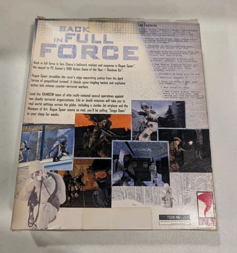 Tom Clancy’s Rainbow Six Rogue Spear Big Box PC Game w/ Quick Guide & Manual — photo 3