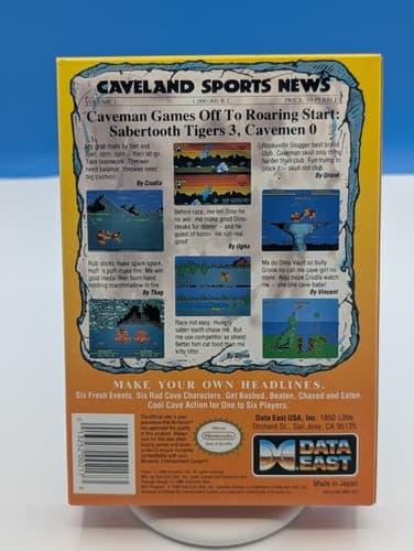 Caveman Games NES Nintendo Entertainment System 1990 CIB Complete, Tested — photo 3