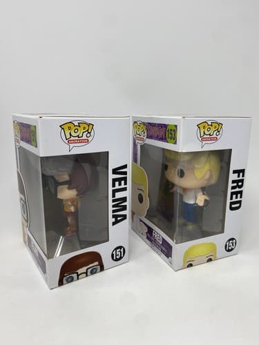Funko POP! Animation Scooby-Doo Velma Dinkley #151 & Fred Lot Of 2 Vinyl Vaulted — photo 2
