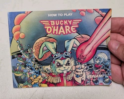 BUCKY O'HARE NES NINTENDO ORIGINAL INSTRUCTION NO GAME MANUAL ONLY RARE