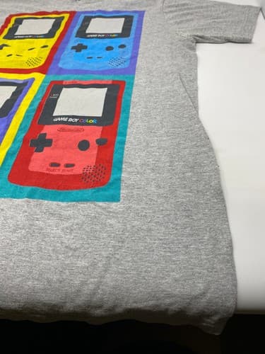 Nintendo Game Boy Color Retro Graphic T-Shirt Light Gray Size M Used — photo 6
