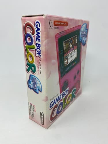Game Boy Color Console Sakura Edition Japan BOX Instruction Tested Working NICE — photo 6
