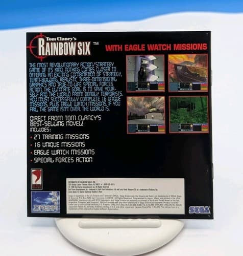 Tom Clancys Rainbow Six Sega Dreamcast CIB Complete Tested Strategy Shooter Game — photo 5
