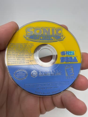 Sonic Mega Collection (Nintendo Gamecube, 2002) Loose Game Disc Only Tested — photo 2