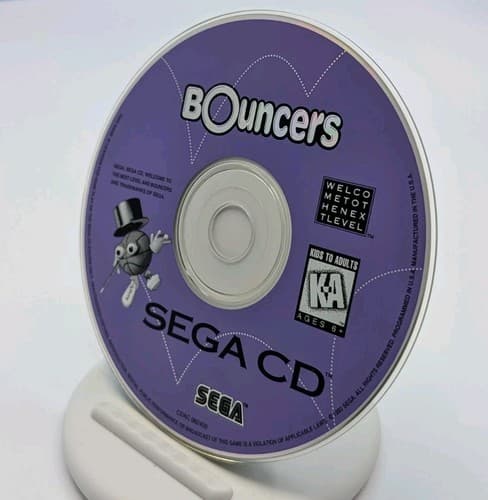 Bouncers (Sega CD, 1994) Disc And Manual Only, Tested And Working — photo 5