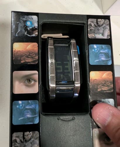 Seiko Final Fantasy Spirits Within Limited 2001 Digital Watch w/ Box and Manual — photo 9