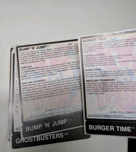 Lot Of 47 NES Quik Play Rental Instruction Stickers Unused Rare - Mario Bros II — photo 8