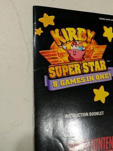 INSTRUCTION BOOKLET MANUAL ONLY Kirby Super Star ☆☆ (No game) Nintendo SNES — photo 2