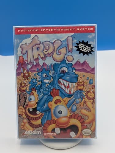 Trog Nintendo NES Complete CIB W/ Poster, Oval Seal, Tested — photo 3