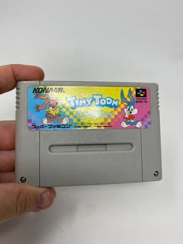 TINY TOON ADVENTURES NINTENDO SUPER FAMICOM JAPAN Cart Only Loose JPN Region Loc — photo 2