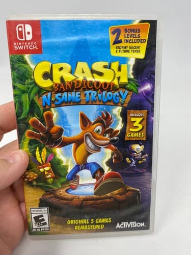 Crash Bandicoot N. Sane Trilogy Nintendo Switch Includes 3 Games Remastered