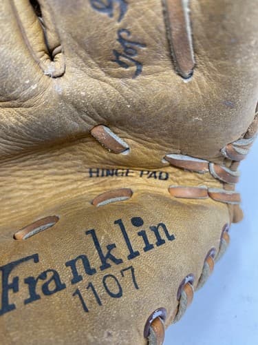 Baseball Glove Mitt Right Hand Thrower Franklin Japan 1107 Junior Top Cowhide — photo 9