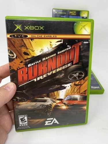 Lot Of 4 Xbox Games Burnout Revenge Point Of Impact Developers PGR Forza Motorsp — photo 8