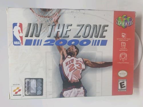 NBA in the Zone 2000 N64 - Authentic Complete In Box CIB - Reg Card Rare — photo 2