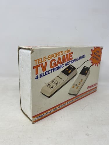 Vintage Tele-Action Mini TV Game 4 Electronic Games DMS 1970's Open Box New — photo 3