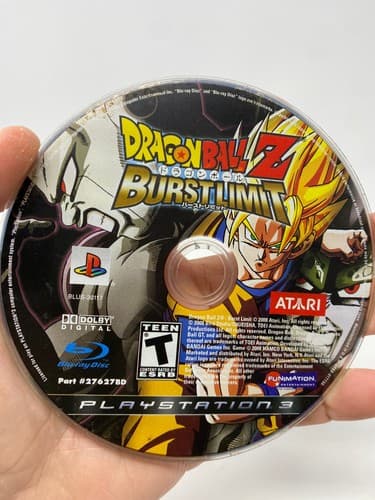 Dragon Ball Z Burst Limit PlayStation 3 PS3 Video Game Fighting Anime Disc Only