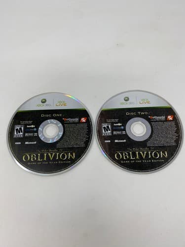 Elder Scrolls IV Oblivion GOTY (Xbox 360, 2011) - DISC ONLY TESTED