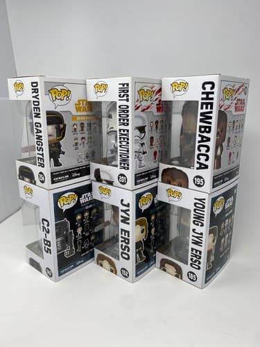 Funko Pop! Star Wars Vinyl Figures Lot of 6 - Chewbacca Dryden Gangster C2-B5 — photo 4