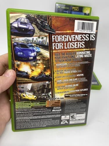 Lot Of 4 Xbox Games Burnout Revenge Point Of Impact Developers PGR Forza Motorsp — photo 9