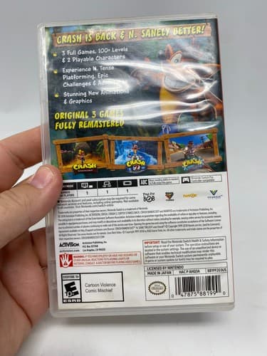 Crash Bandicoot N. Sane Trilogy Nintendo Switch Includes 3 Games Remastered — photo 8
