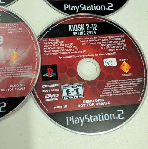 Lot of 5 Sony PlayStation 2 PS2.Kiosk & Merchandise Discs Rare — photo 6