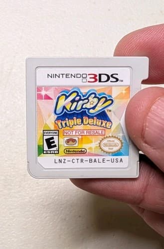 Kirby Triple Deluxe NFR Kiosk Demo Nintendo 3DS Cartridge Tested