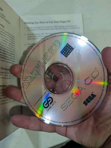 Silpheed Sega CD Disc And Manual - Tested And Working - No Case/Back Art — photo 4