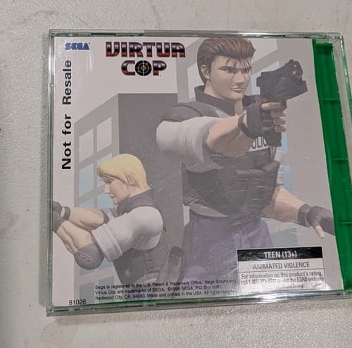 Virtua Cop Sega Saturn NOT FOR RESALE Disc Only Tested And Working Good Condtion — photo 6