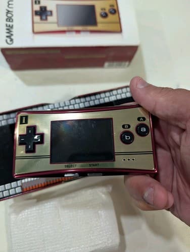 Nintendo Game Boy Micro 20th Anniversary Edition Famicom JP Happy! Mario CLEAN — photo 9