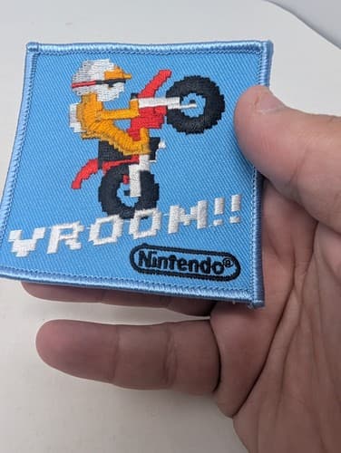 Excitebike Promo Patch Vroom Nintendo Promo Rare Blue — photo 4