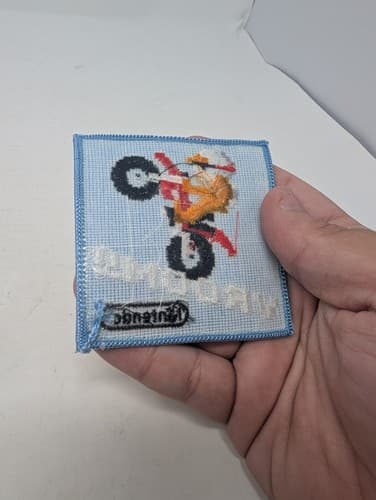 Excitebike Promo Patch Vroom Nintendo Promo Rare Blue — photo 3