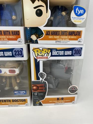 Lot of 5 Funko Pop Doctor Who Rose 295 Jack 302 K-9 300 Tenth 233 355 Exclusives — photo 5