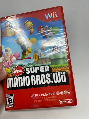 New Super Mario Bros. Wii Red Case New Factory Sealed Nintendo Wii Game 2009 — photo 4