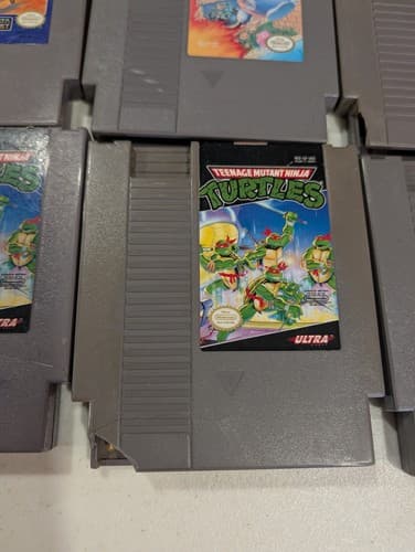 Lot of 9 NES / Sega Non Working Cartridges - Zelda, Superman, TMNT, Mario, Etc — photo 3