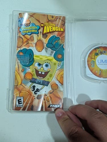 SpongeBob SquarePants: The Yellow Avenger (Sony PSP, 2006) CIB — photo 4