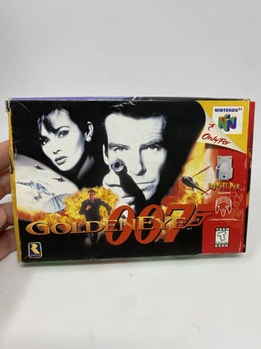 GoldenEye 007 Nintendo 64 N64 NTSC-U/C T Shooter Complete w/ Box Manual