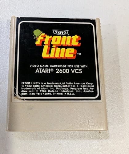 Atari 2600 Front Line Authentic Cartridge Game - Tested and Working