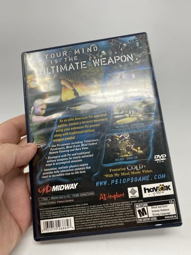 Psi-Ops: The Mindgate Conspiracy (Sony PlayStation 2, 2004) PS2 CIB Black Label — photo 9